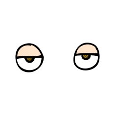 comic cartoon eyes N10