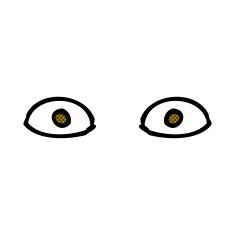 comic cartoon staring eyes N2