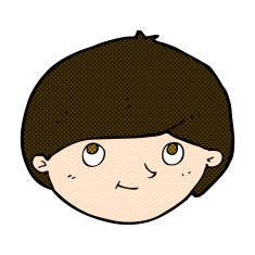 comic cartoon happy man N106