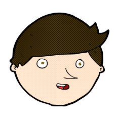 comic cartoon happy face N13