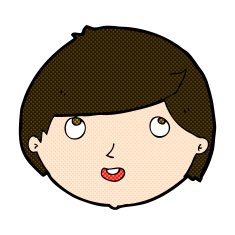 comic cartoon happy face N14