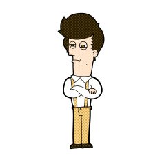 comic cartoon annoyed man N18