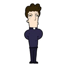 comic cartoon priest N3