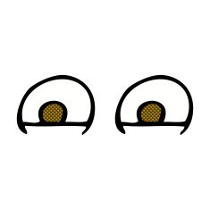comic cartoon eyes N14