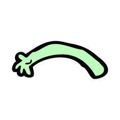 comic cartoon monster arm N23