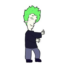 comic cartoon vampire N36