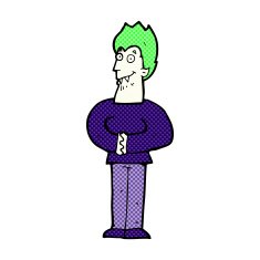 comic cartoon vampire N37