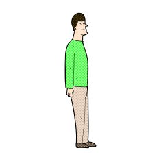 comic cartoon tall man N3