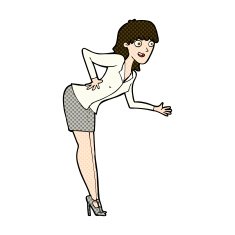 comic cartoon businesswoman explaining N3