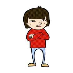 comic cartoon happy person N7