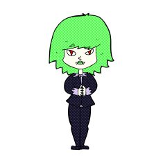 comic cartoon vampire woman N3
