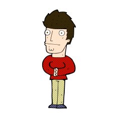 comic cartoon worried man N24