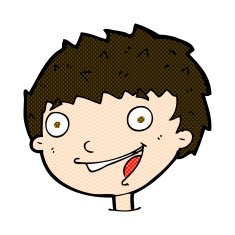 comic cartoon laughing boy N3