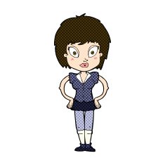 comic cartoon pretty girl N26