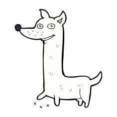 funny comic cartoon dog N5