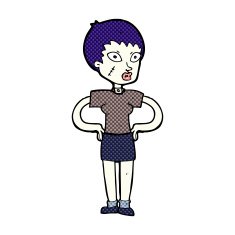comic cartoon halloween girl N5