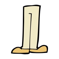comic cartoon legs N21
