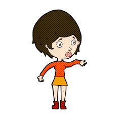 comic cartoon concerned woman reaching out N3