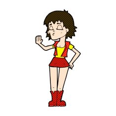 comic cartoon cool girl N6