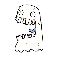 comic cartoon gross ghost N12