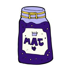 comic cartoon jar of jam N4