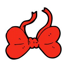 comic cartoon bow tie N22