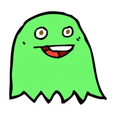comic cartoon ghost N6