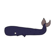 comic cartoon whale N9