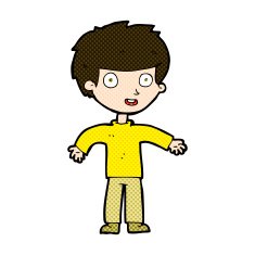 comic cartoon happy man N115