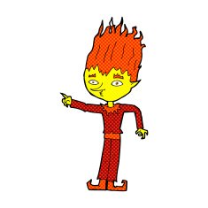 fire spirit comic cartoon N2