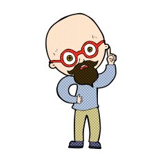 comic cartoon old man N6