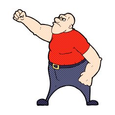 comic cartoon angry man N24