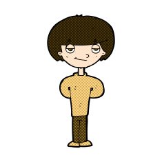 comic cartoon happy man N120
