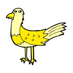 comic cartoon bird N59