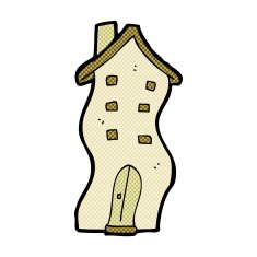 comic cartoon house doodle N2