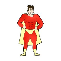 comic cartoon superhero N4