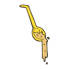 comic cartoon pouring gravy N3