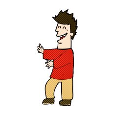 comic cartoon laughing man N6