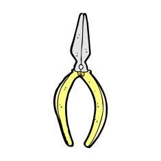 comic cartoon pliers N5
