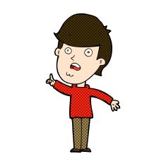 comic cartoon man asking question N12