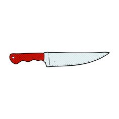 comic cartoon kitchen knife N8
