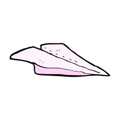 comic cartoon paper airplane N3