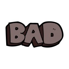 comic cartoon bad sign N3