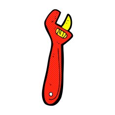 comic cartoon adjustable spanner N5