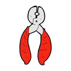comic cartoon strong pliers N3