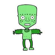 comic cartoon robot N43