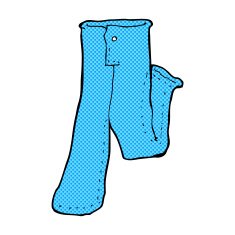 comic cartoon pair of jeans N3