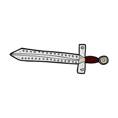 comic cartoon sword N12