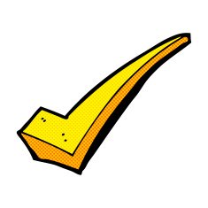 comic cartoon positive tick symbol N3