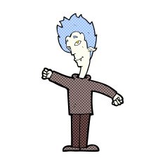 comic cartoon vampire man N26